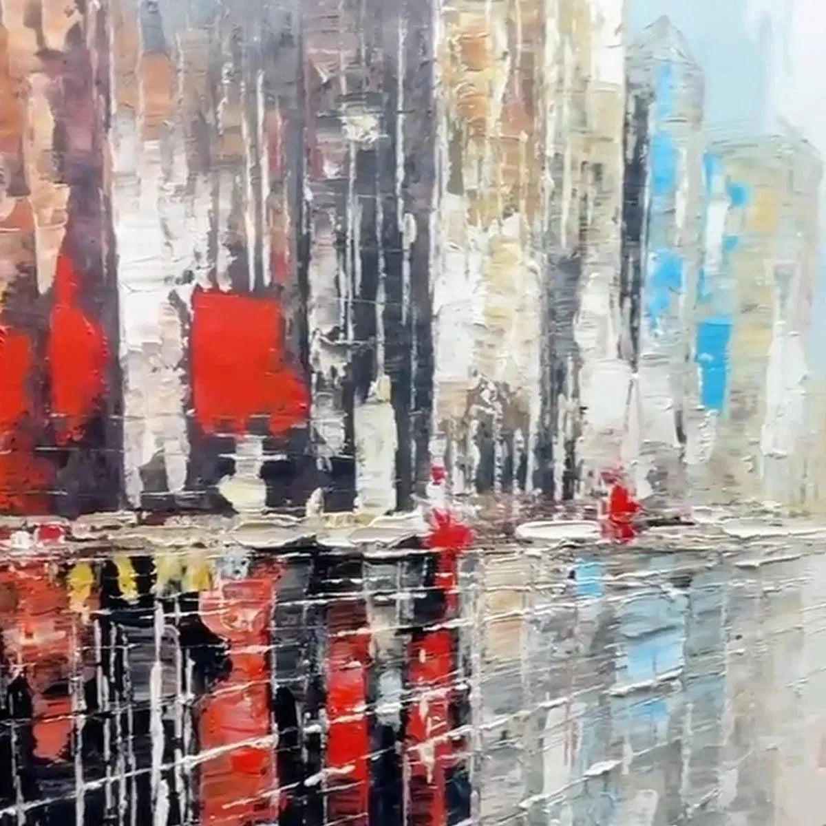 URBAN SOLITUDE: Minimalist Cityscape Painting