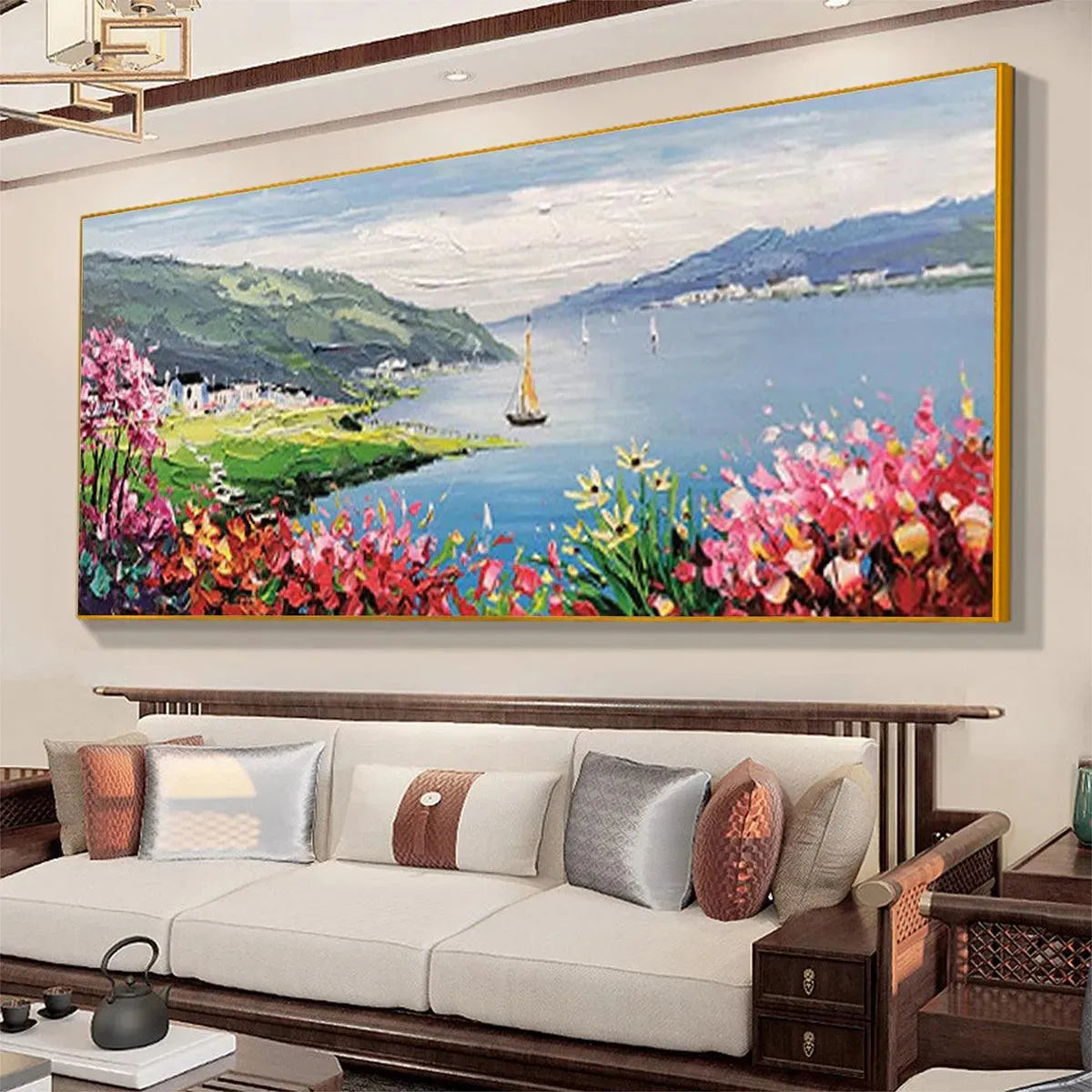 SEASIDE CHARM: Impressionist Coastal Landscape Painting