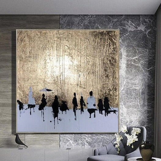 Winter Walk Abstract Wall Art