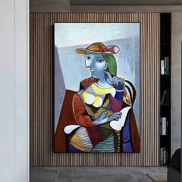 Beauty In A Hat Abstract Wall Art