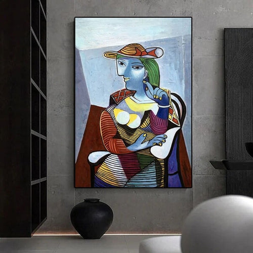 Beauty In A Hat Abstract Wall Art