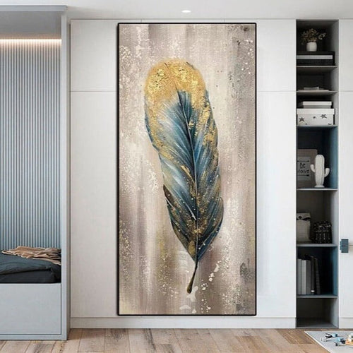 Bird Feather Abstract Wall Art