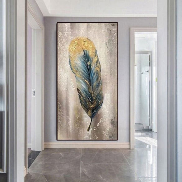 Bird Feather Abstract Wall Art