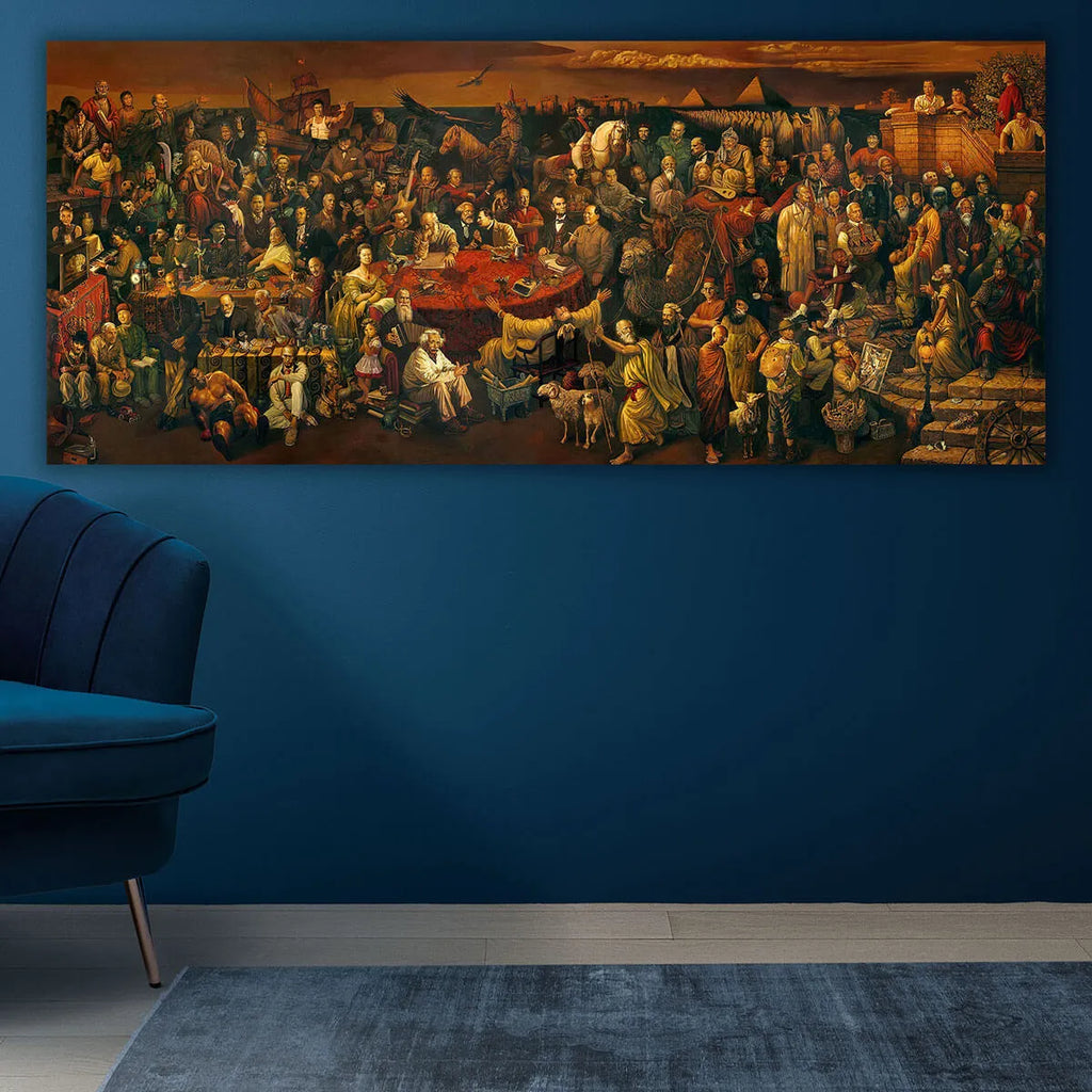 103 Famous People Historical Painting Canvas Print