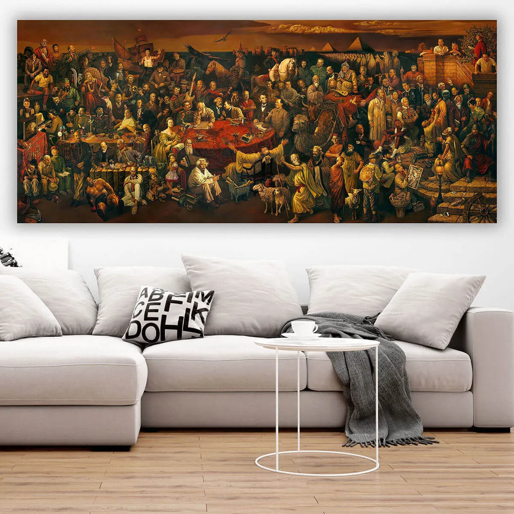 103 Famous People Historical Painting Canvas Print