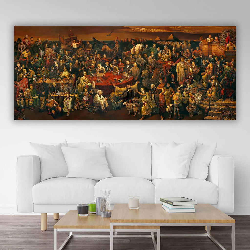 103 Famous People Historical Painting Canvas Print
