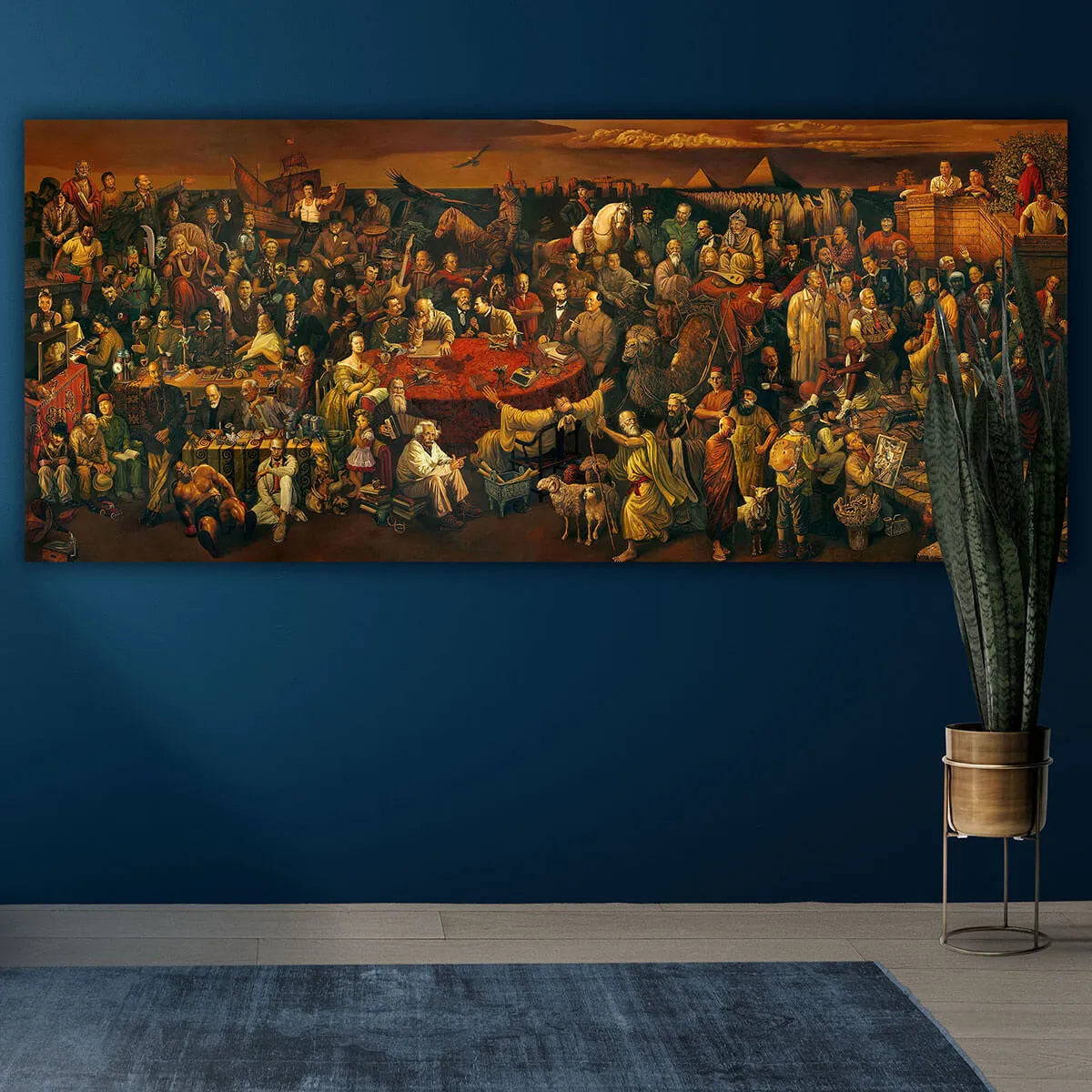 103 Famous People Historical Painting Canvas Print