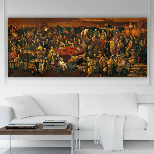 103 Famous People Historical Painting Canvas Print