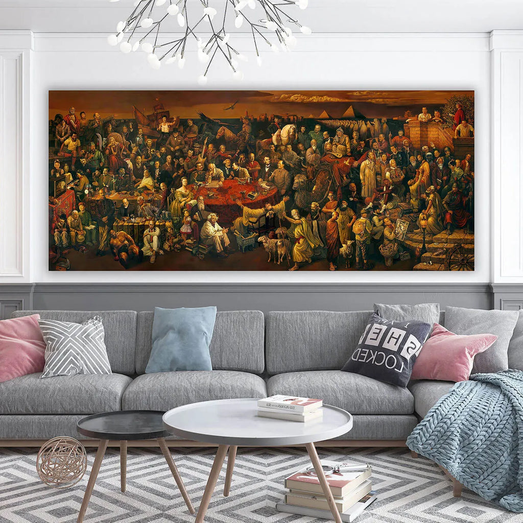 103 Famous People Historical Painting Canvas Print