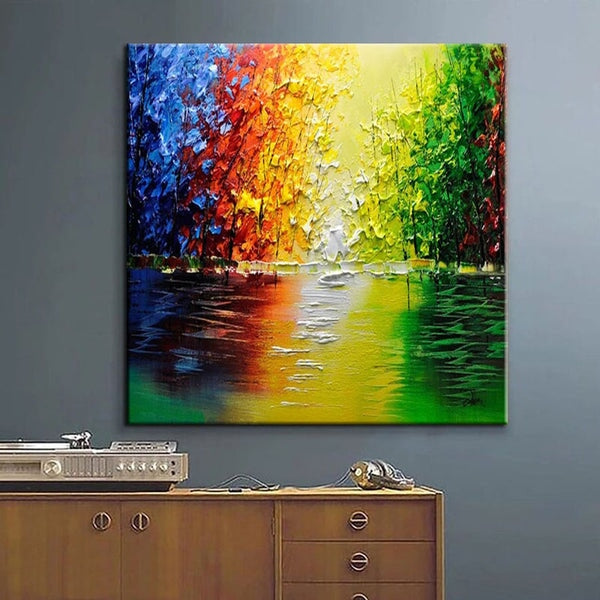 Colorful Forest Abstract Wall Art