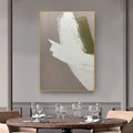 White On Gray Abstract Wall Art