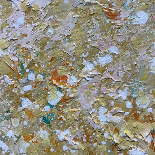 ASPEN GLOW: Panoramic Abstract Forest Landscape Oil Painting