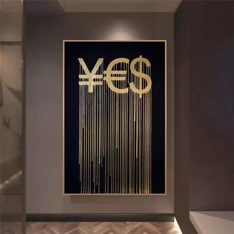 ¥€$ Gold Painting