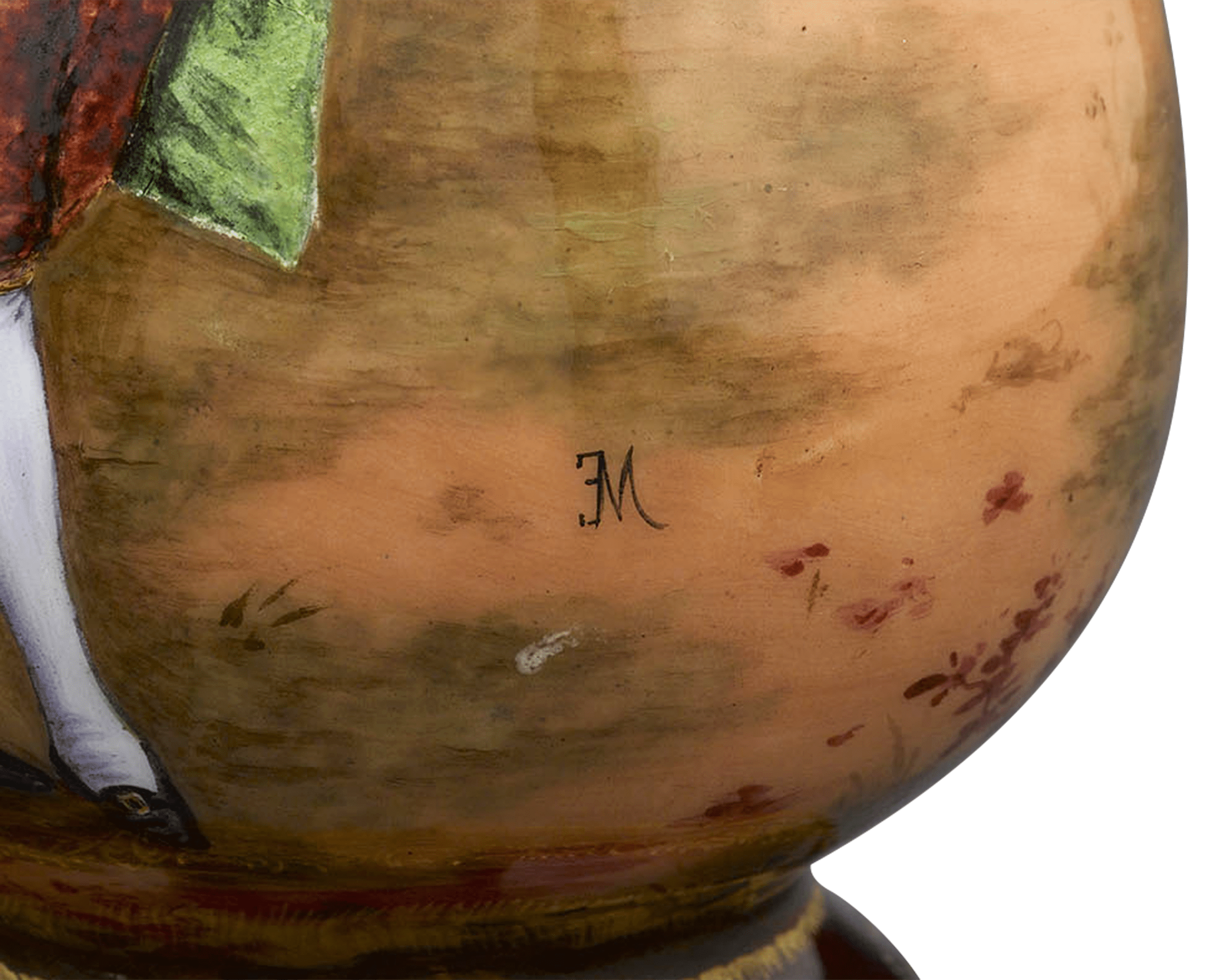 Limoges Enamel Vase