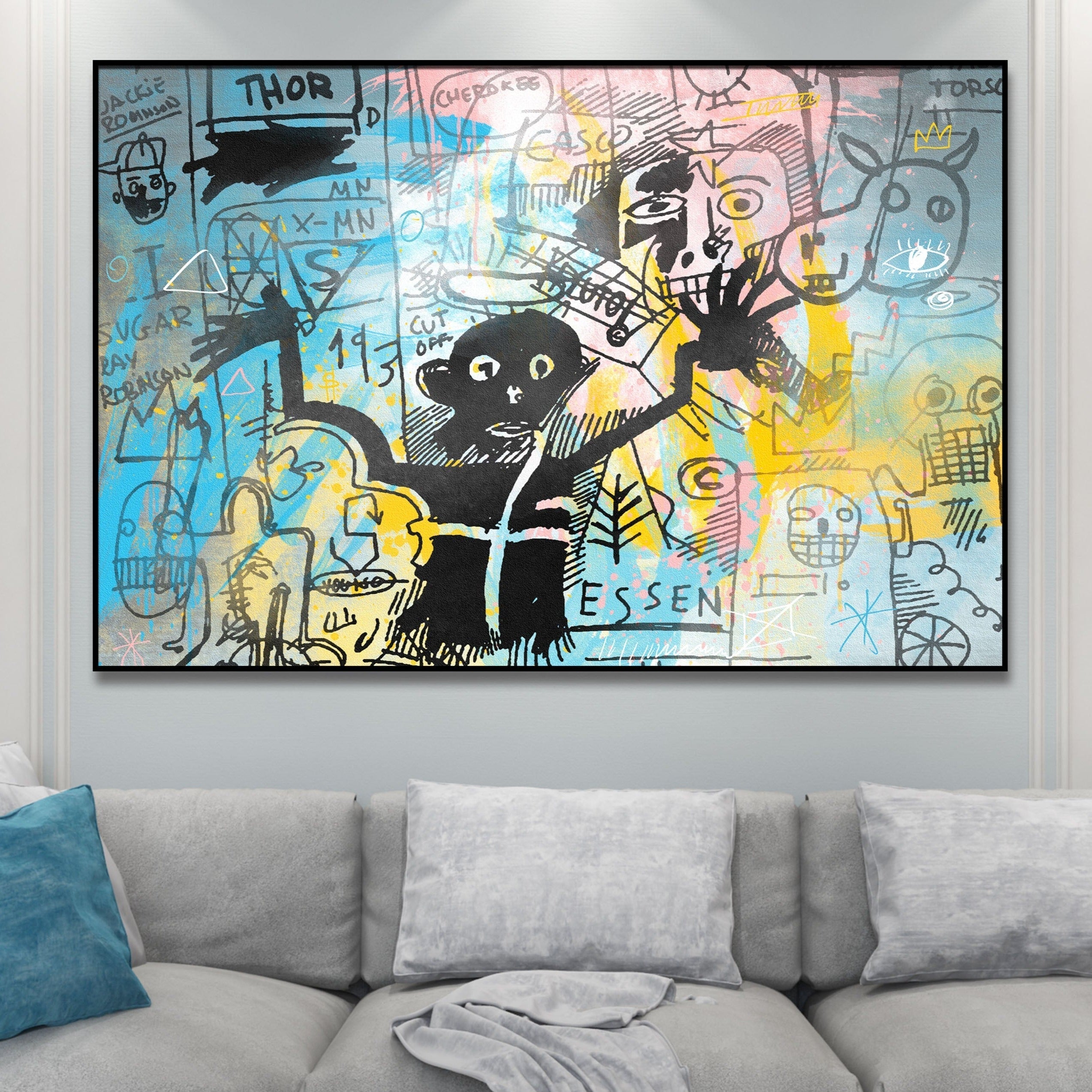 Modern Graffiti Wall Art