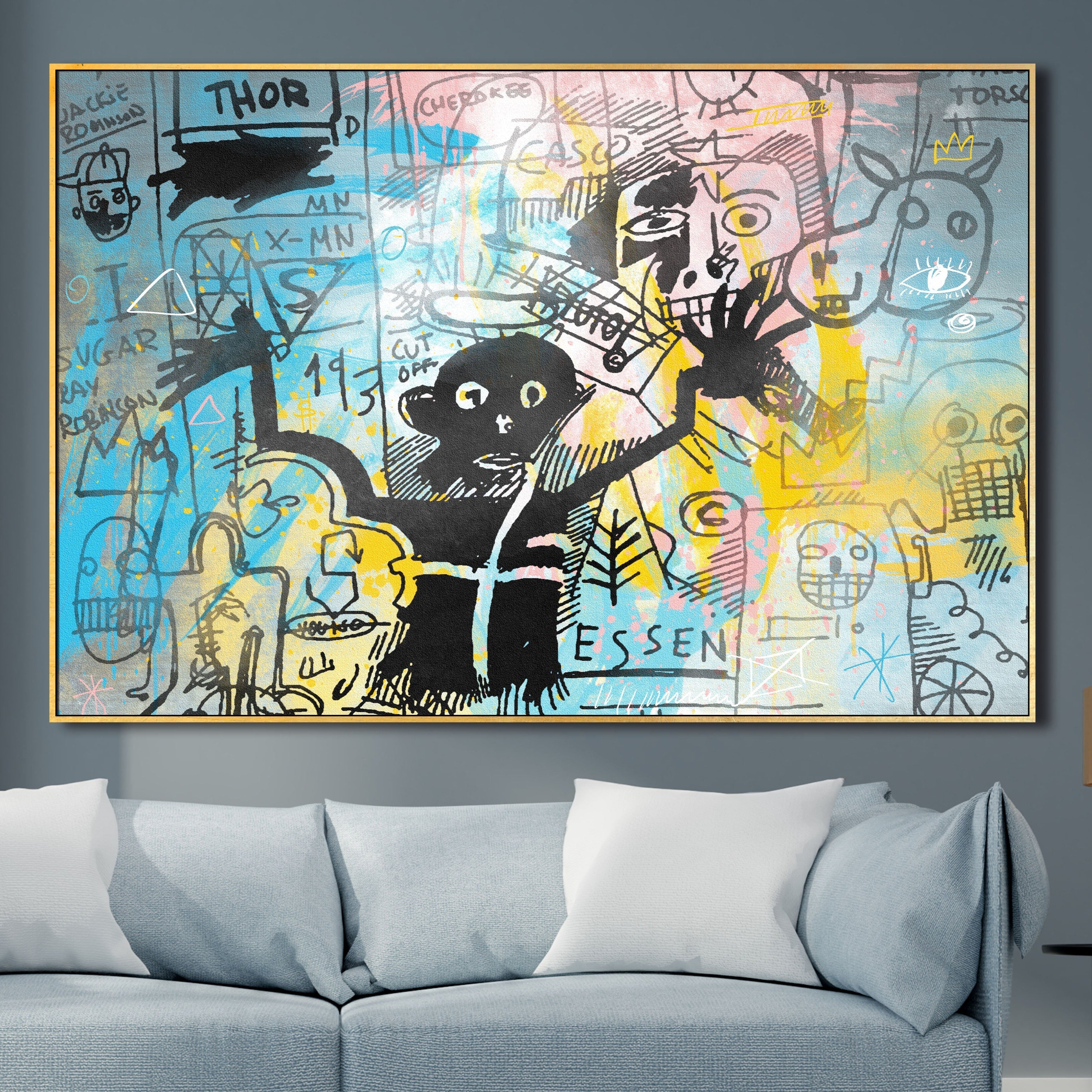 Modern Graffiti Wall Art