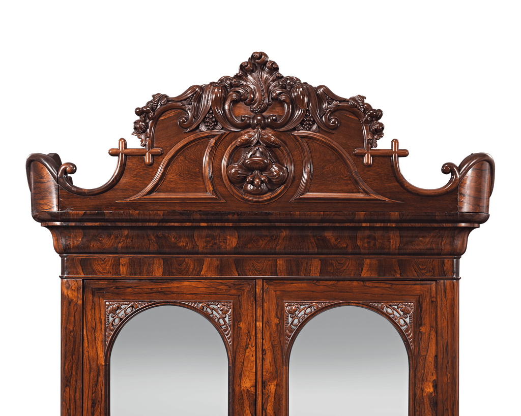 John Henry Belter Rosewood Armoire
