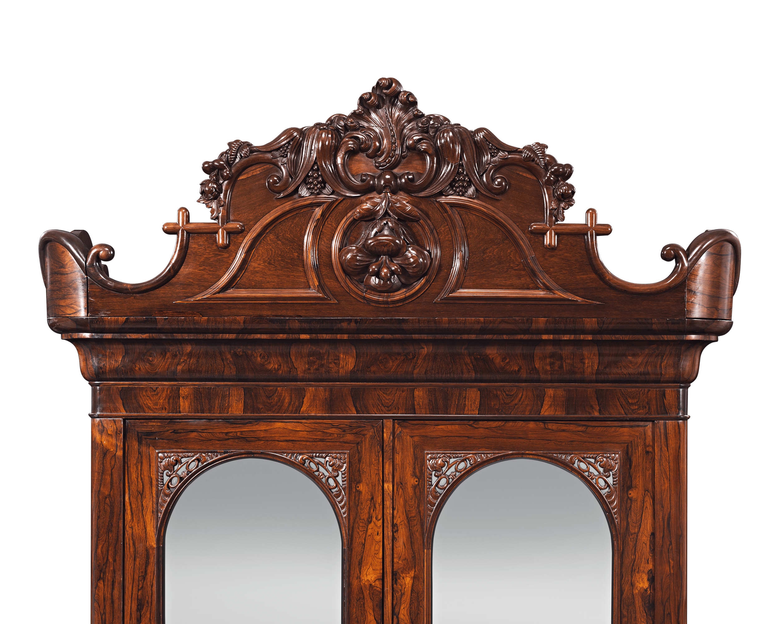 John Henry Belter Rosewood Armoire