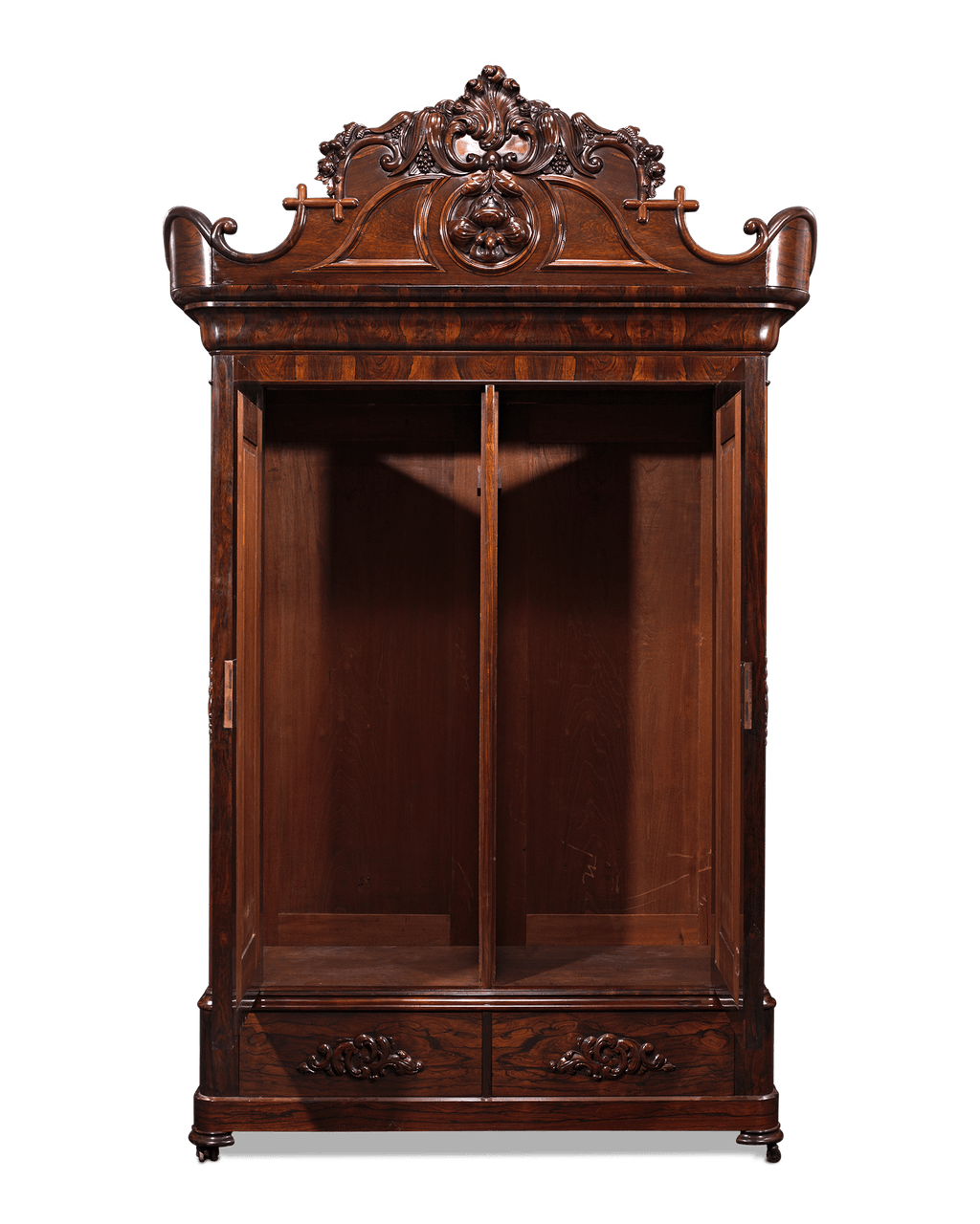 John Henry Belter Rosewood Armoire