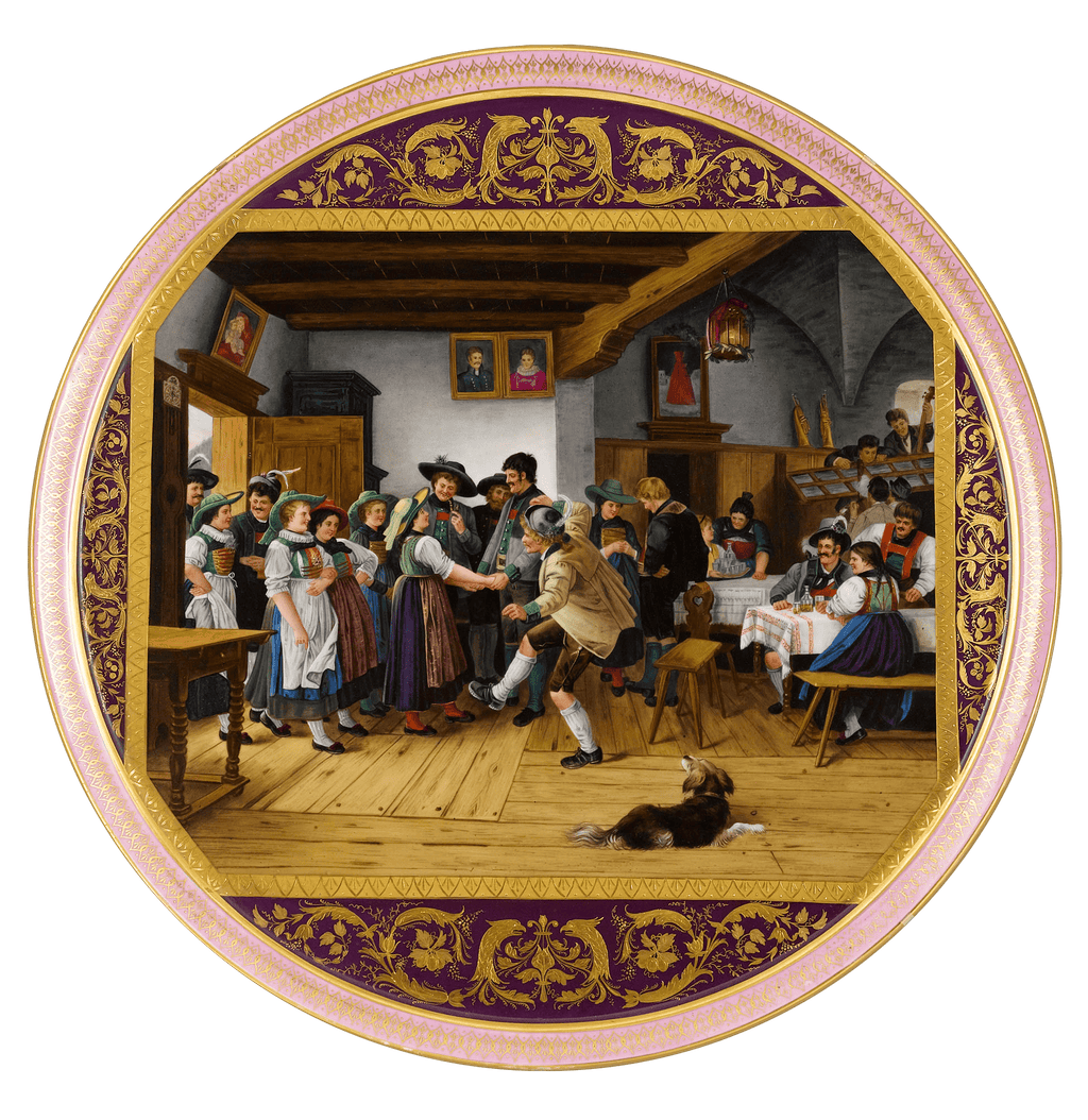 Decorative Vienna Porcelain Tray