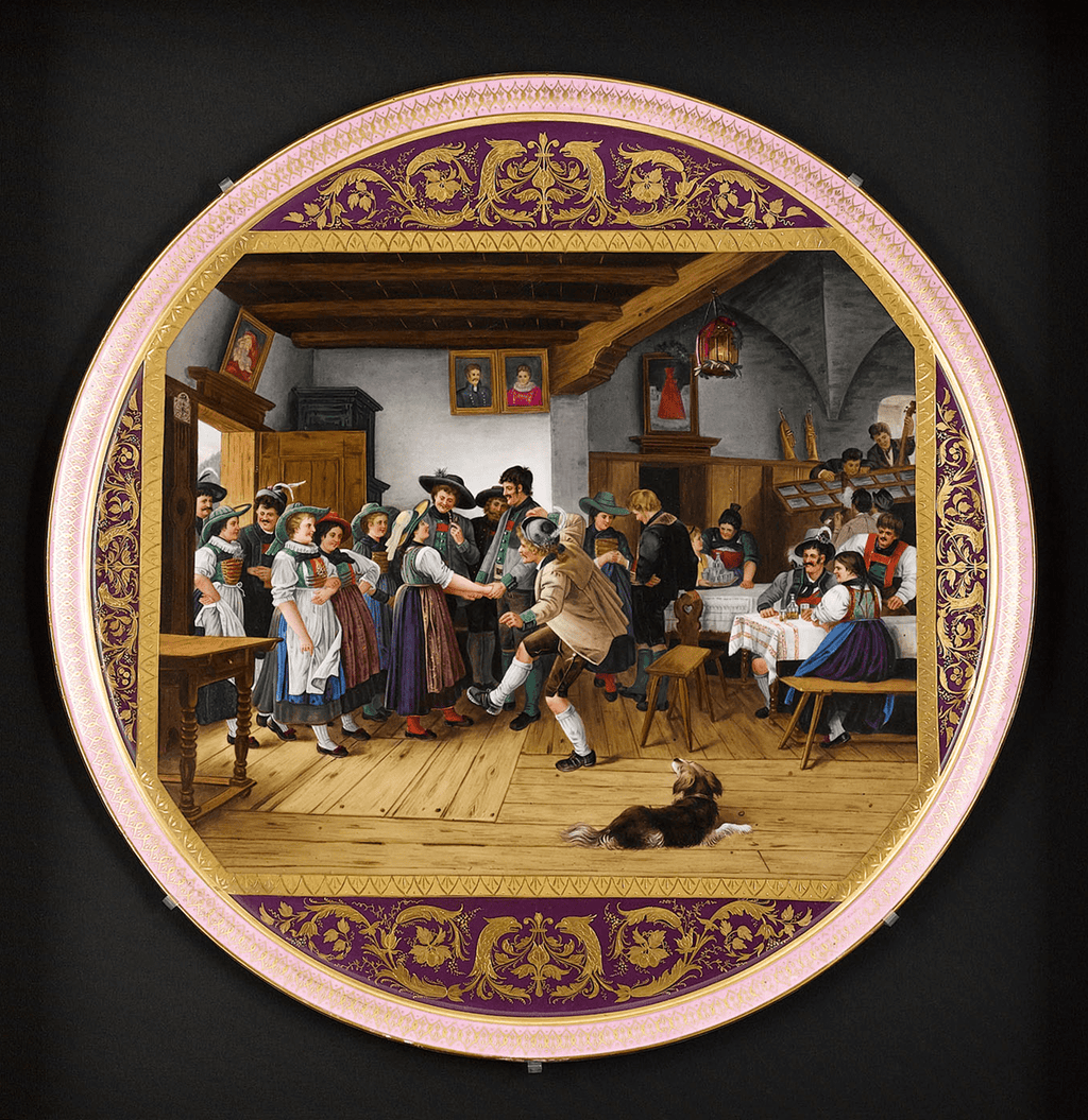 Decorative Vienna Porcelain Tray