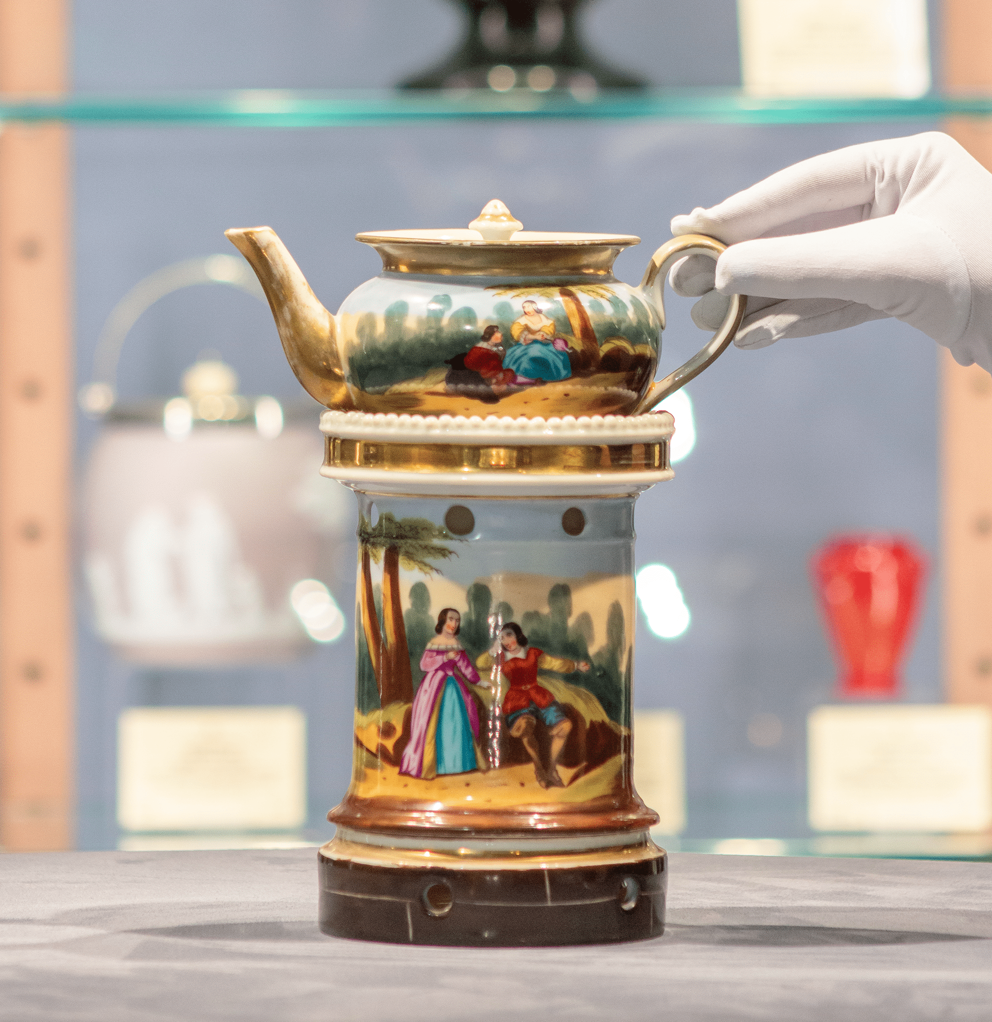 French Porcelain Veilleuse