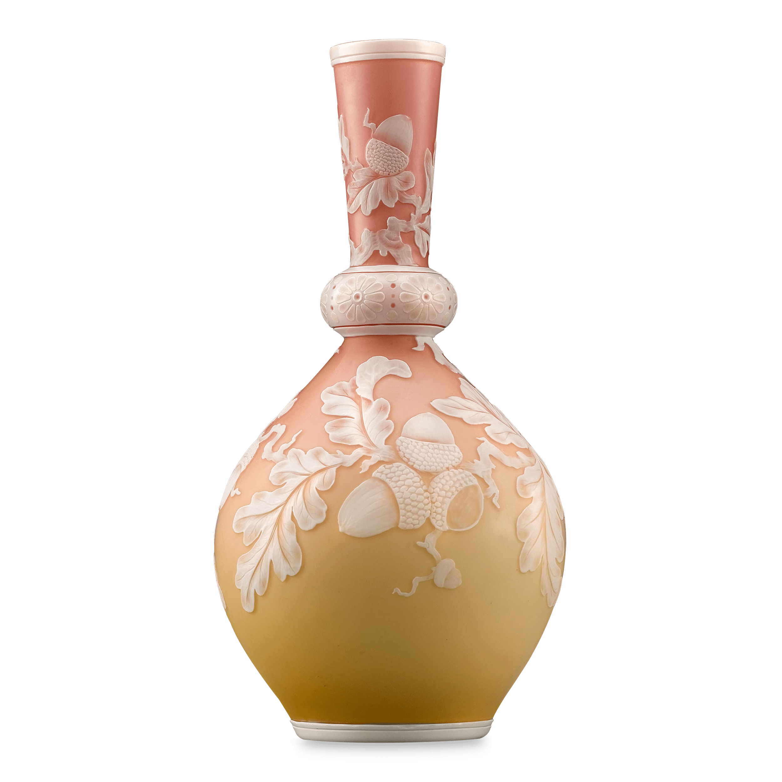 English Cameo Glass Vase