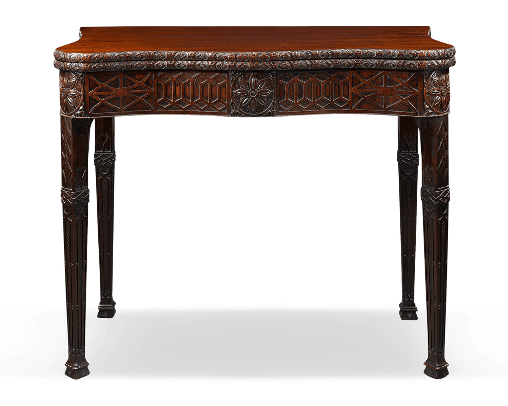 George  III Mahogany Concertina Card Table