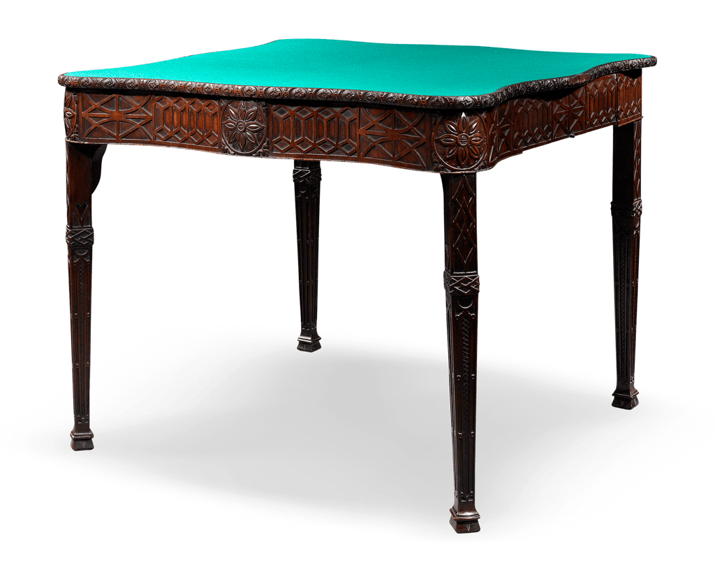 George  III Mahogany Concertina Card Table