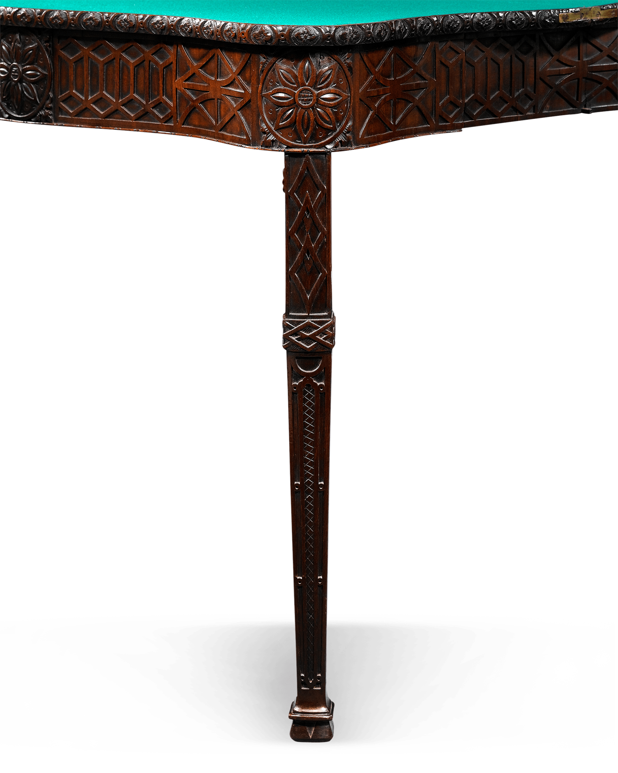 George  III Mahogany Concertina Card Table