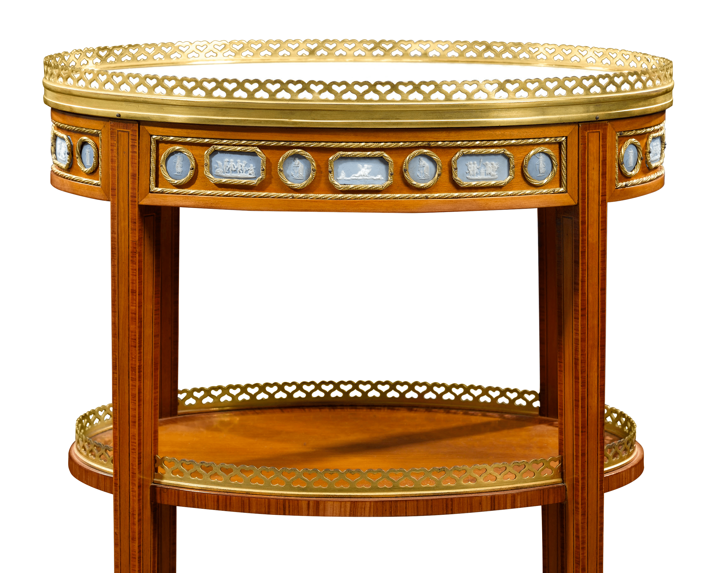 Satinwood and Wedgwood Plaque Side Table