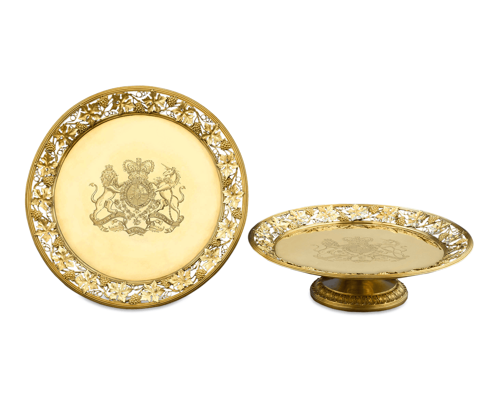 Royal Silver Gilt Tazze by Digby Scott and Benjamin Smith