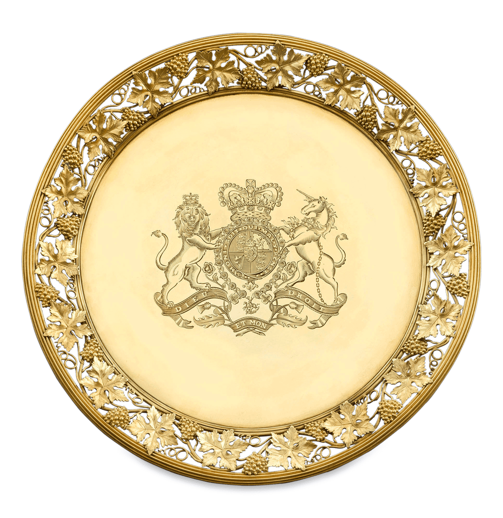 Royal Silver Gilt Tazze by Digby Scott and Benjamin Smith