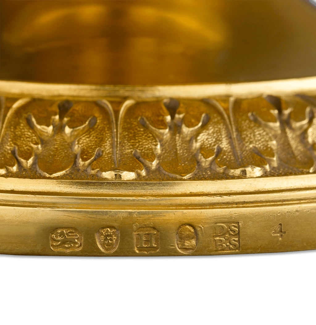 Royal Silver Gilt Tazze by Digby Scott and Benjamin Smith