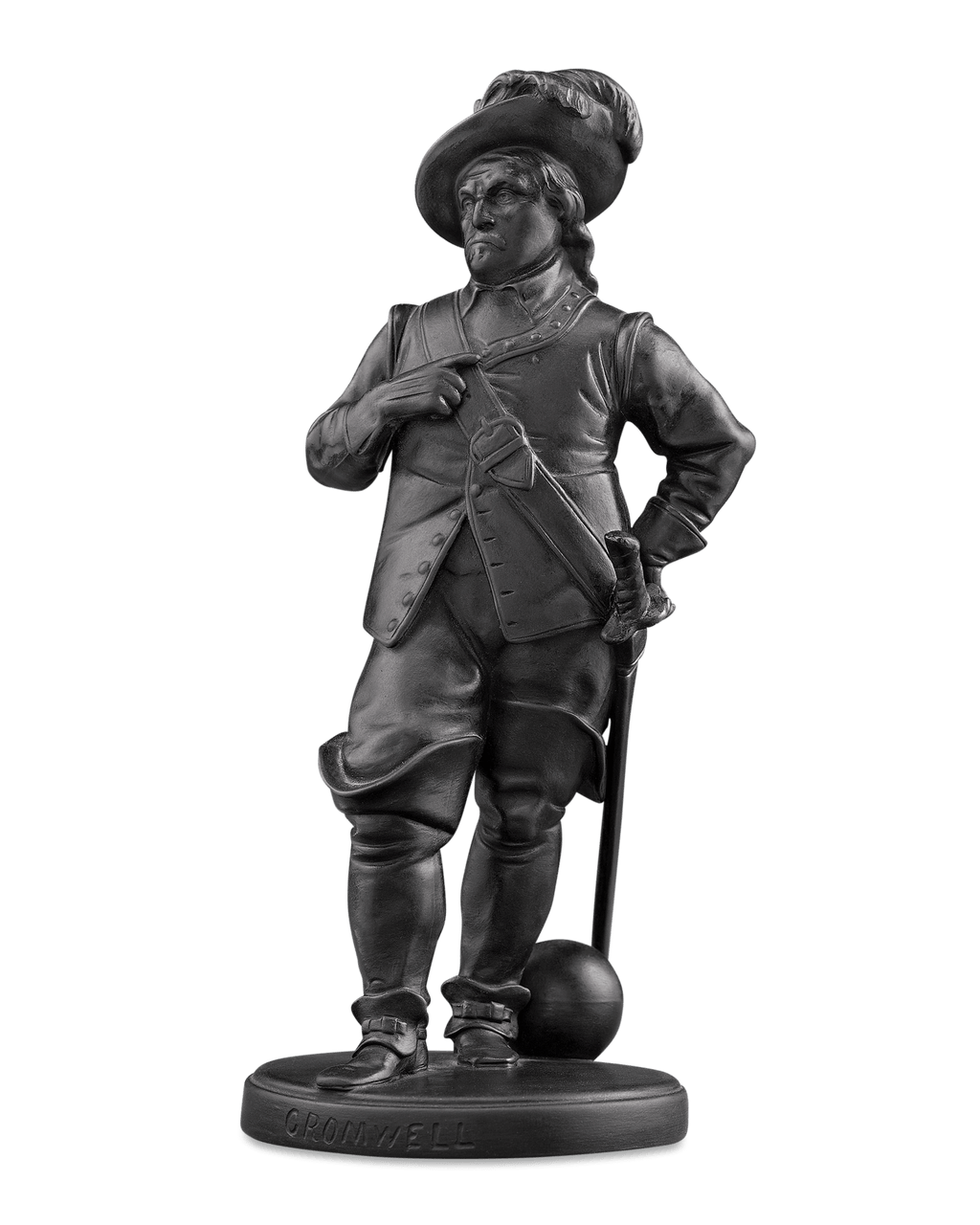Wedgwood Black Basalt Statue of Oliver Cromwell