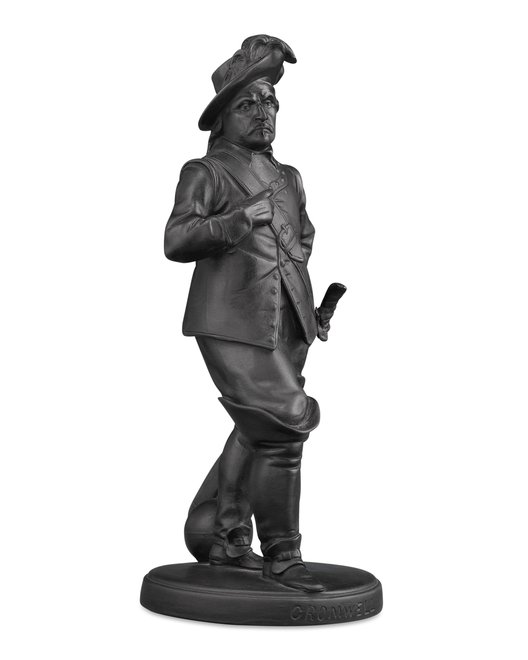 Wedgwood Black Basalt Statue of Oliver Cromwell