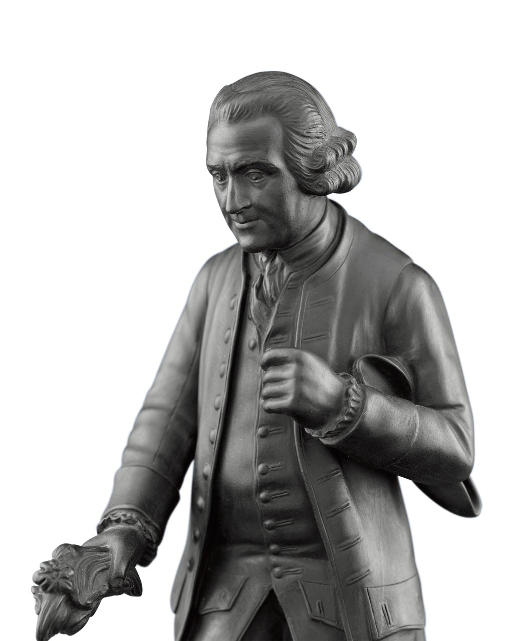 Wedgwood Black Basalt Figure of Rousseau