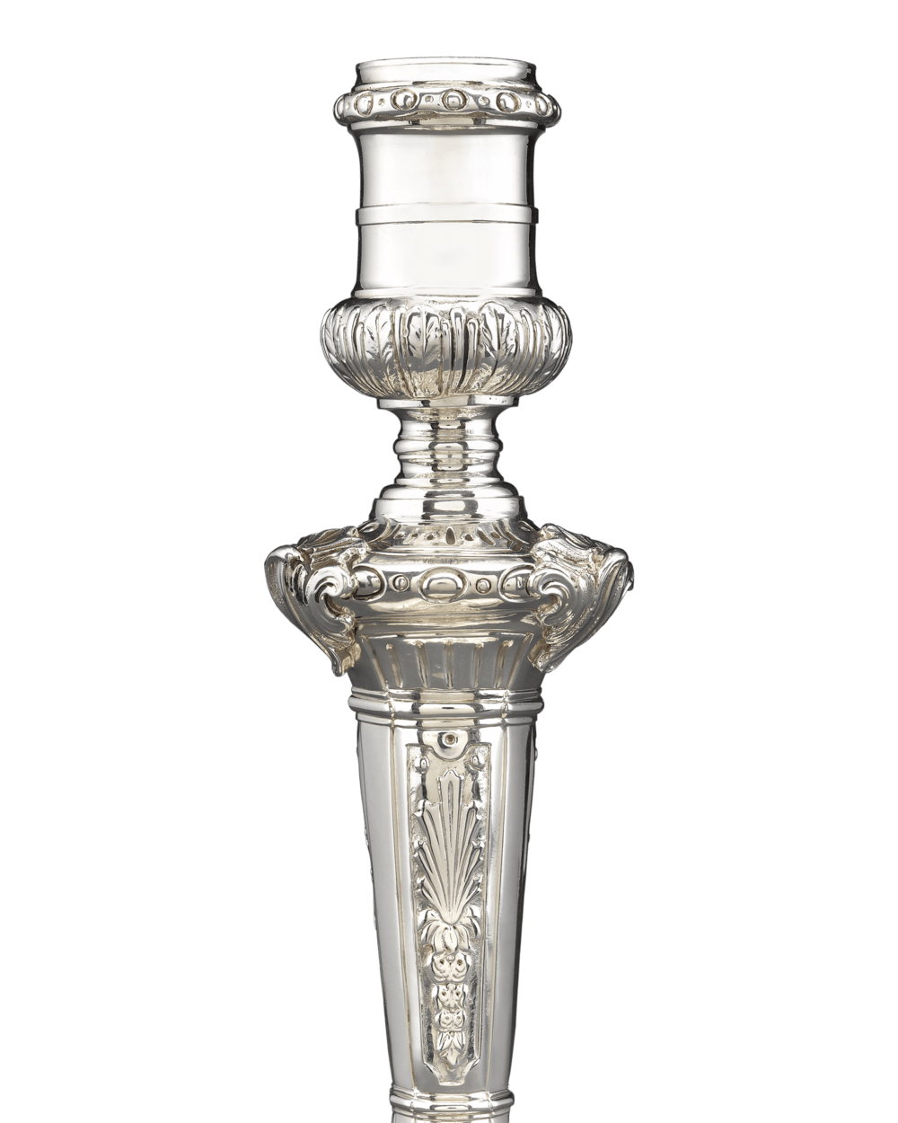 Rococo Silver Candlesticks by Alexander Johnston