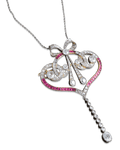 Edwardian Diamond and Ruby Pendant