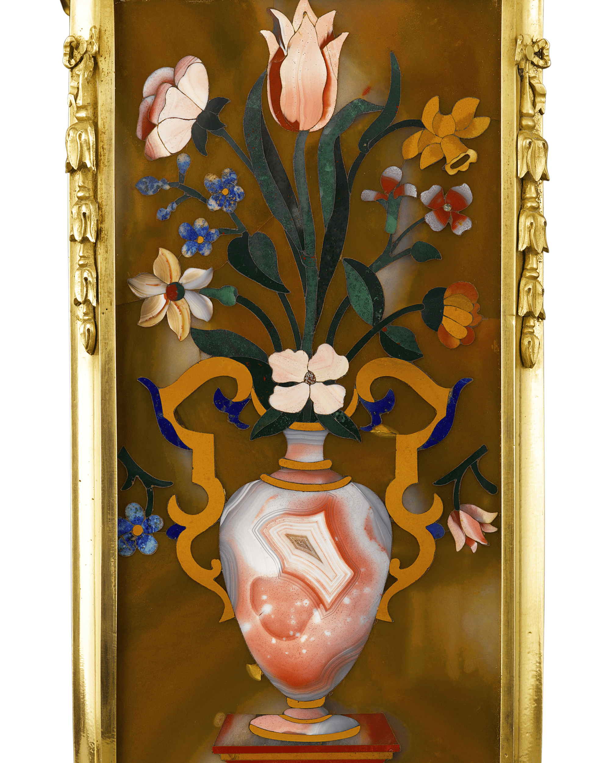 Russian Malachite and Pietre Dure Plinths