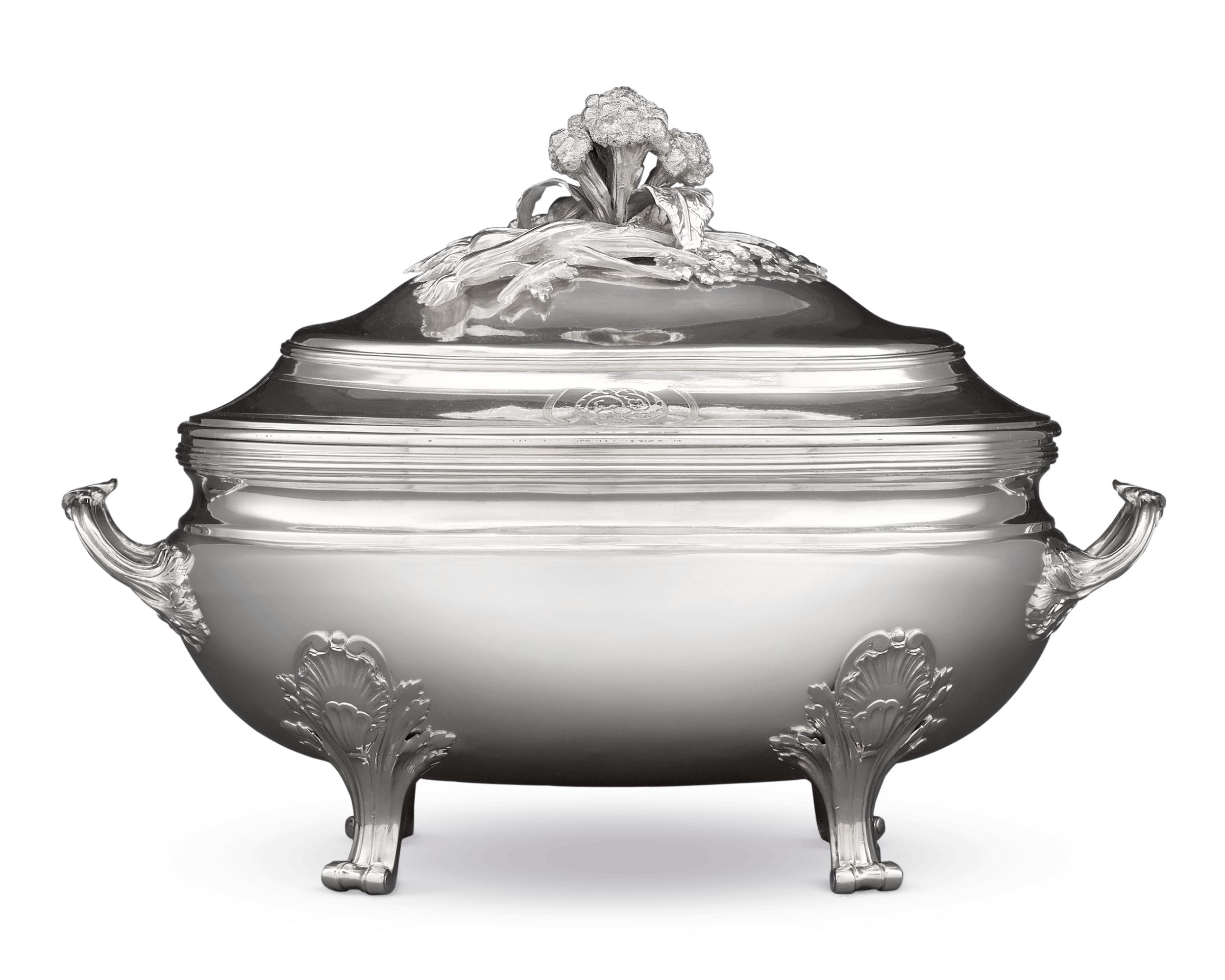 Louis XV Silver Tureen by Jean-Baptiste-Francois Cheret