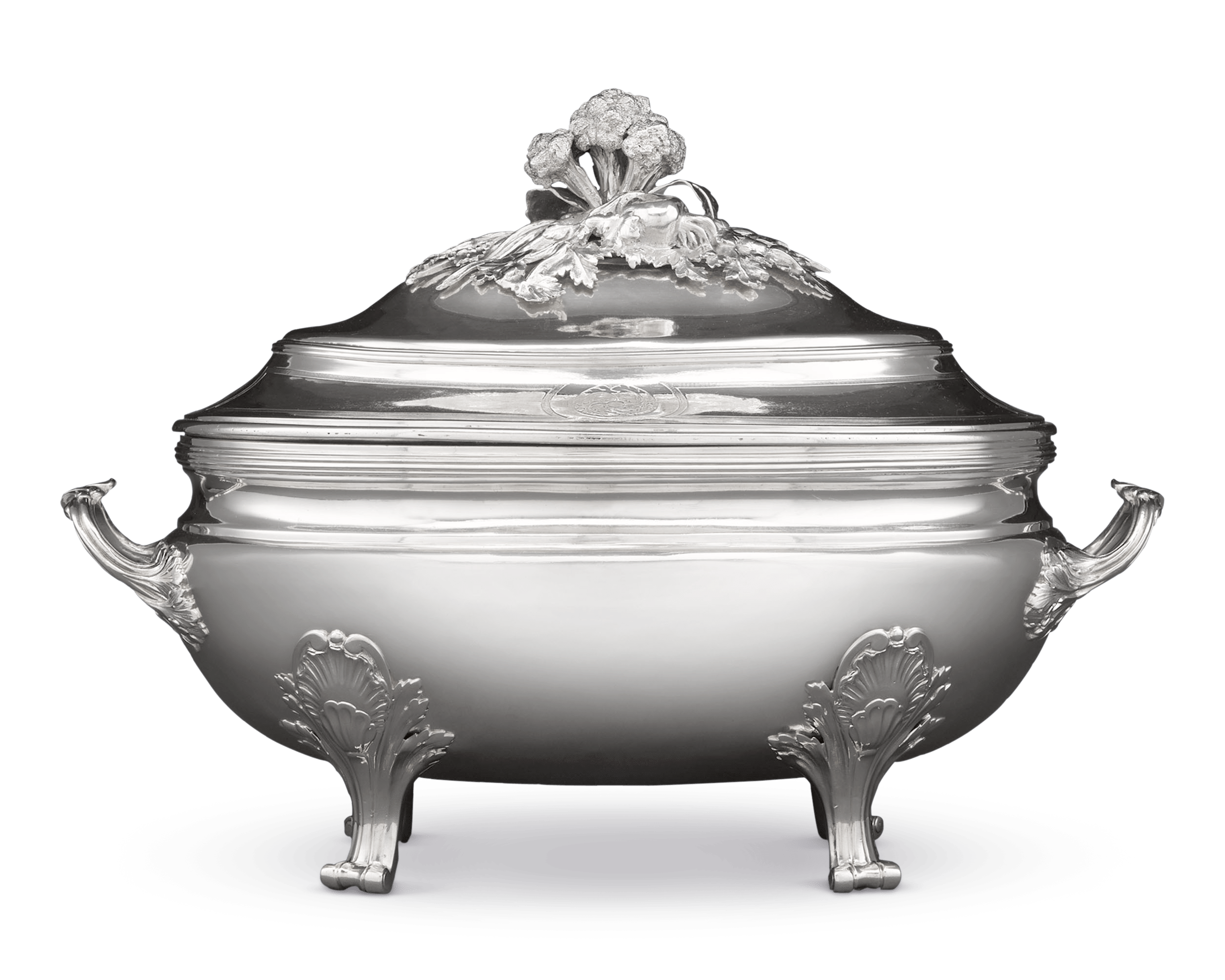 Louis XV Silver Tureen by Jean-Baptiste-Francois Cheret