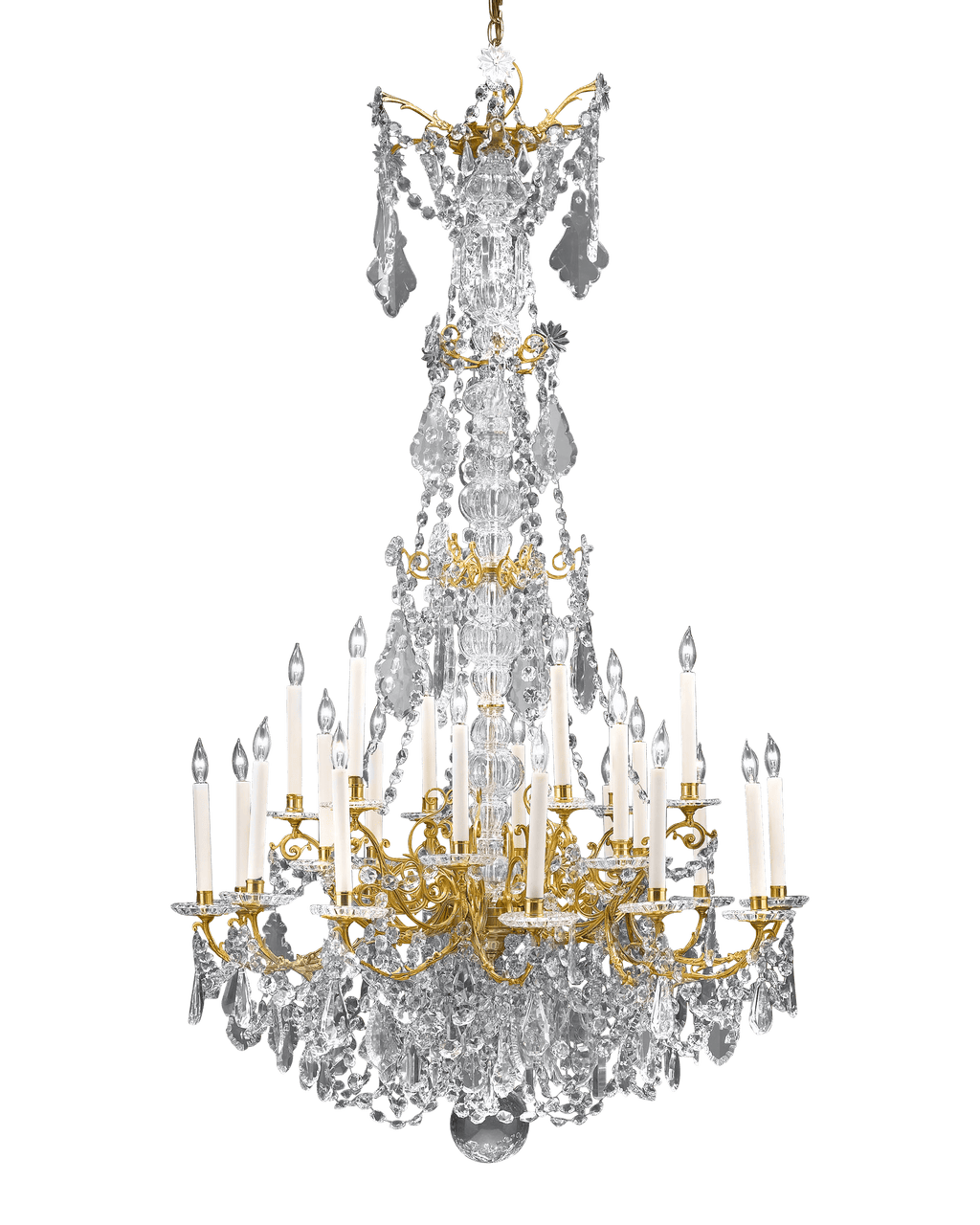 24-Light Baccarat Crystal Chandelier