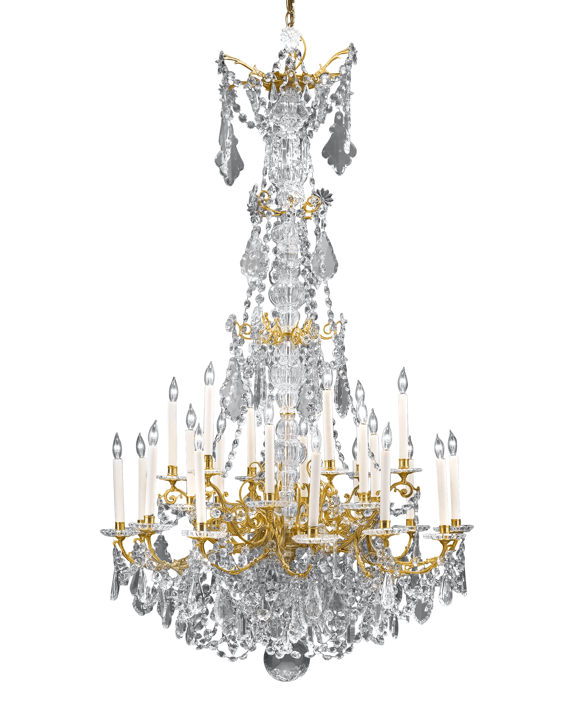 24-Light Baccarat Crystal Chandelier