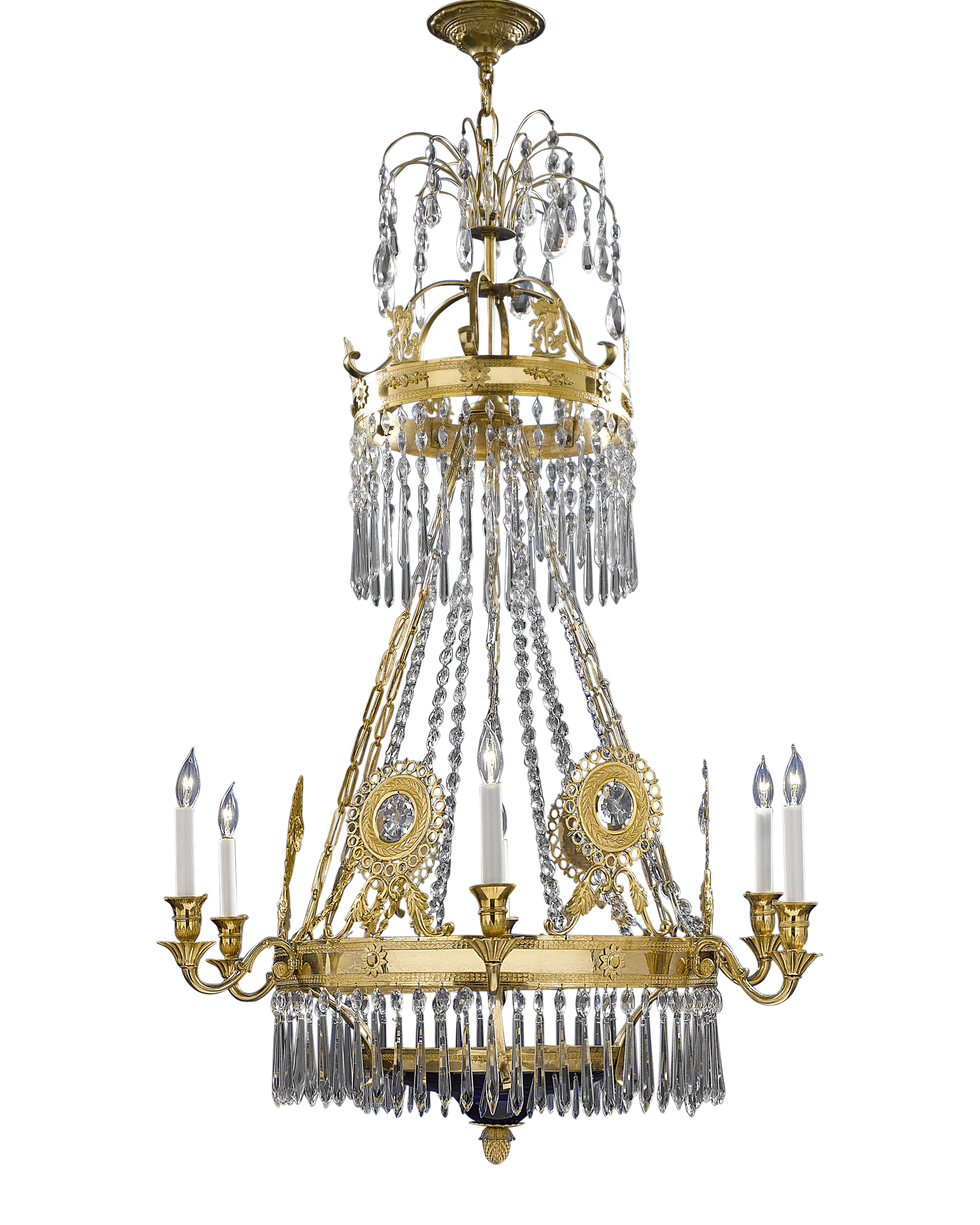 Russian Cut Glass Chandelier