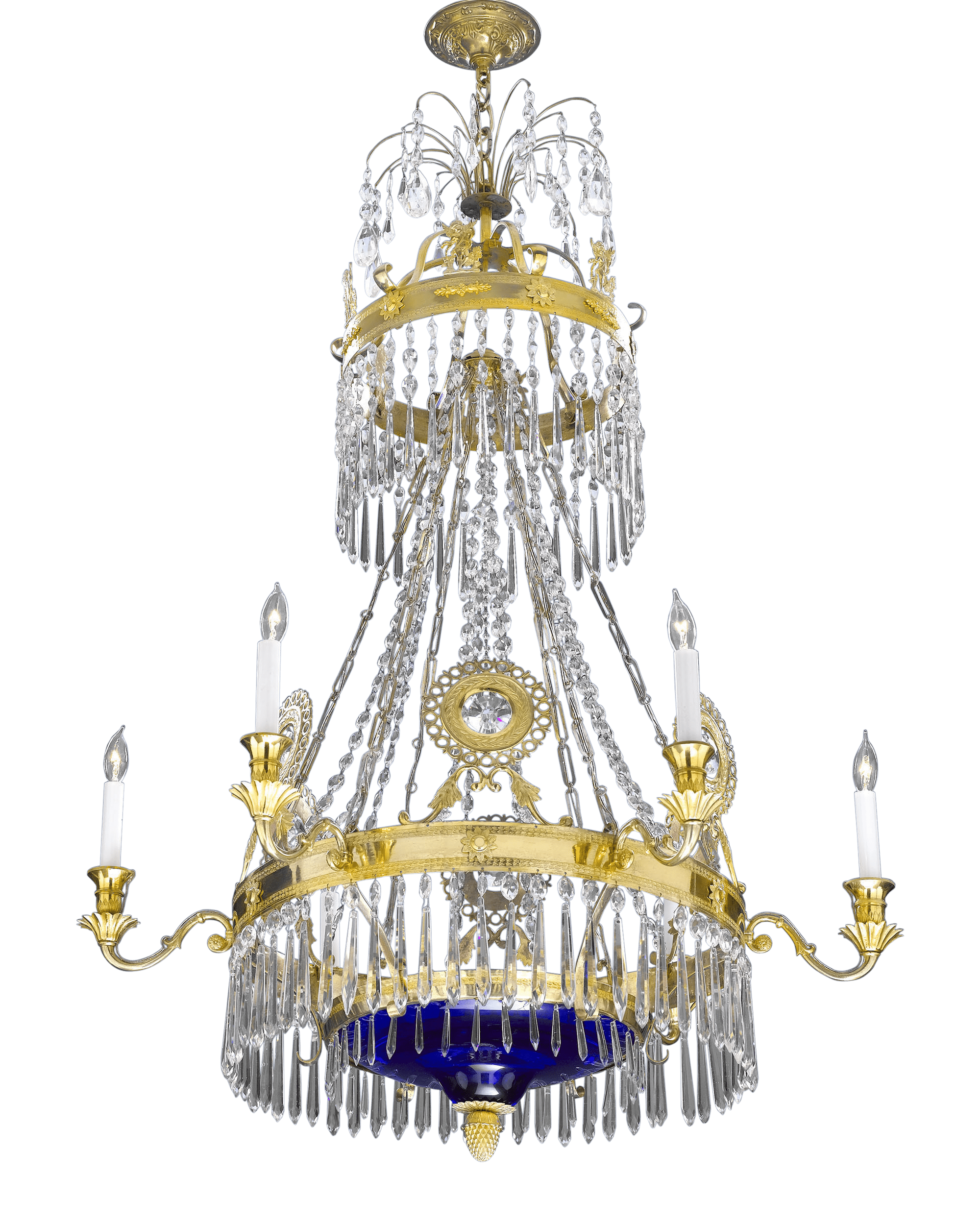 Russian Cut Glass Chandelier