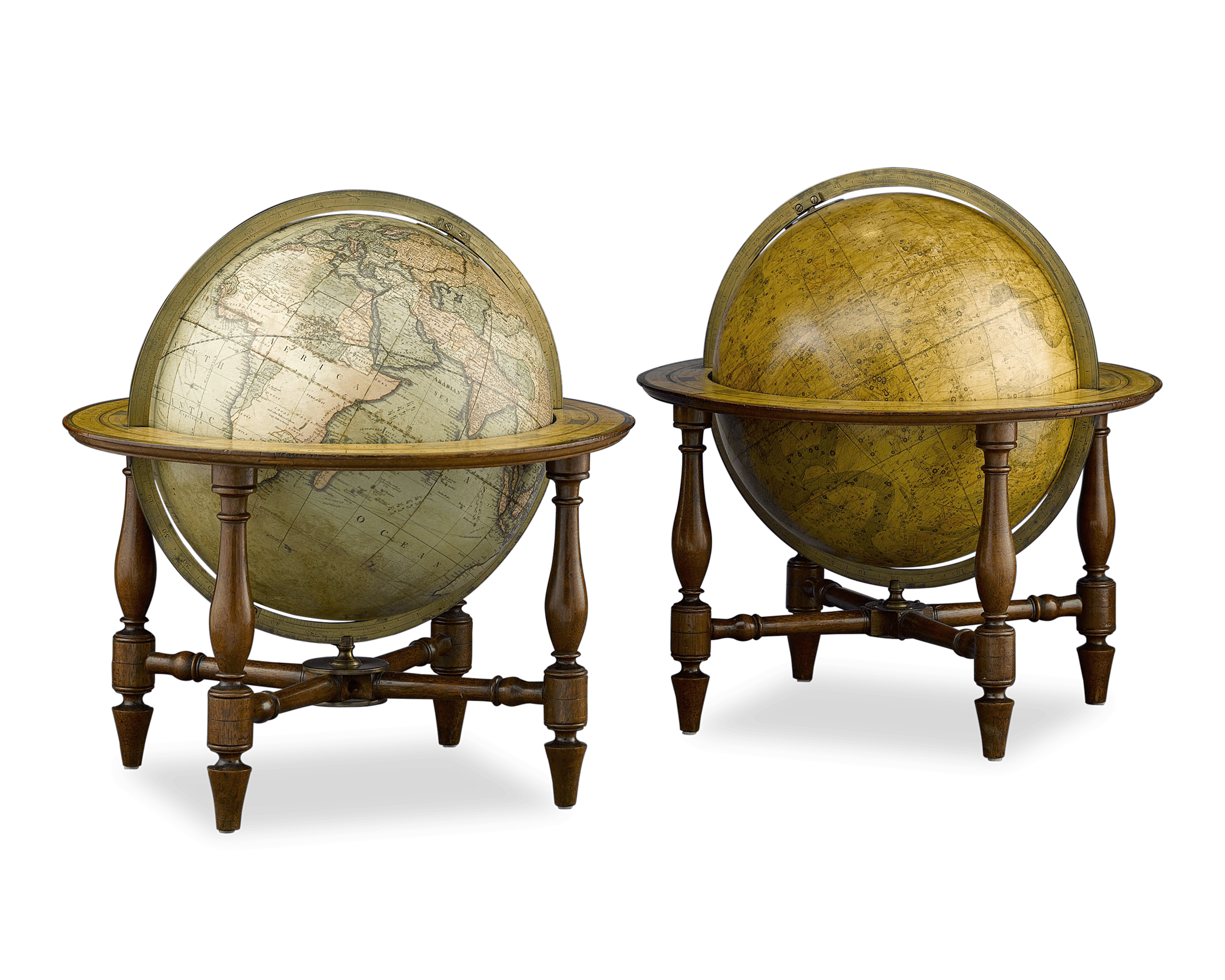 John and William Cary Table Globes