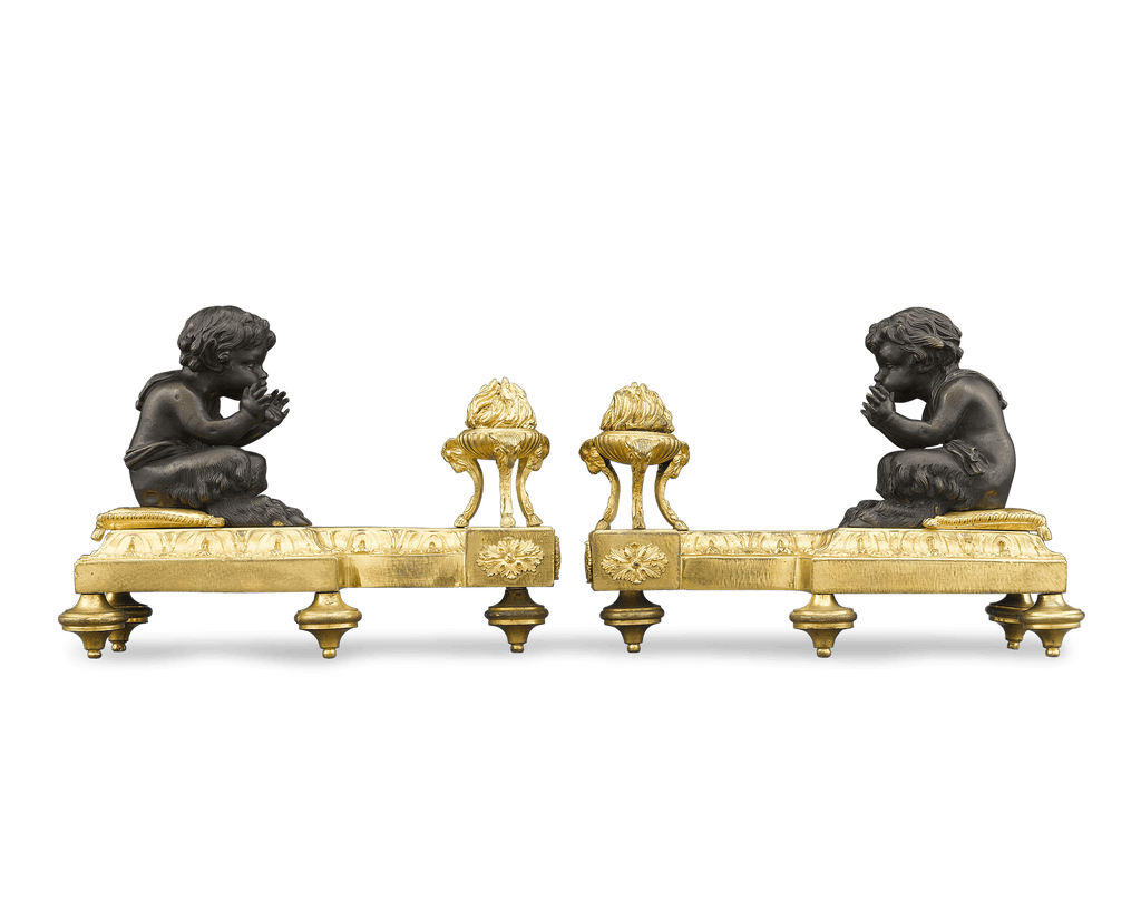 Louis XVI Bronze Chenets