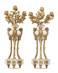 Doré Bronze French Neoclassical Candelabra