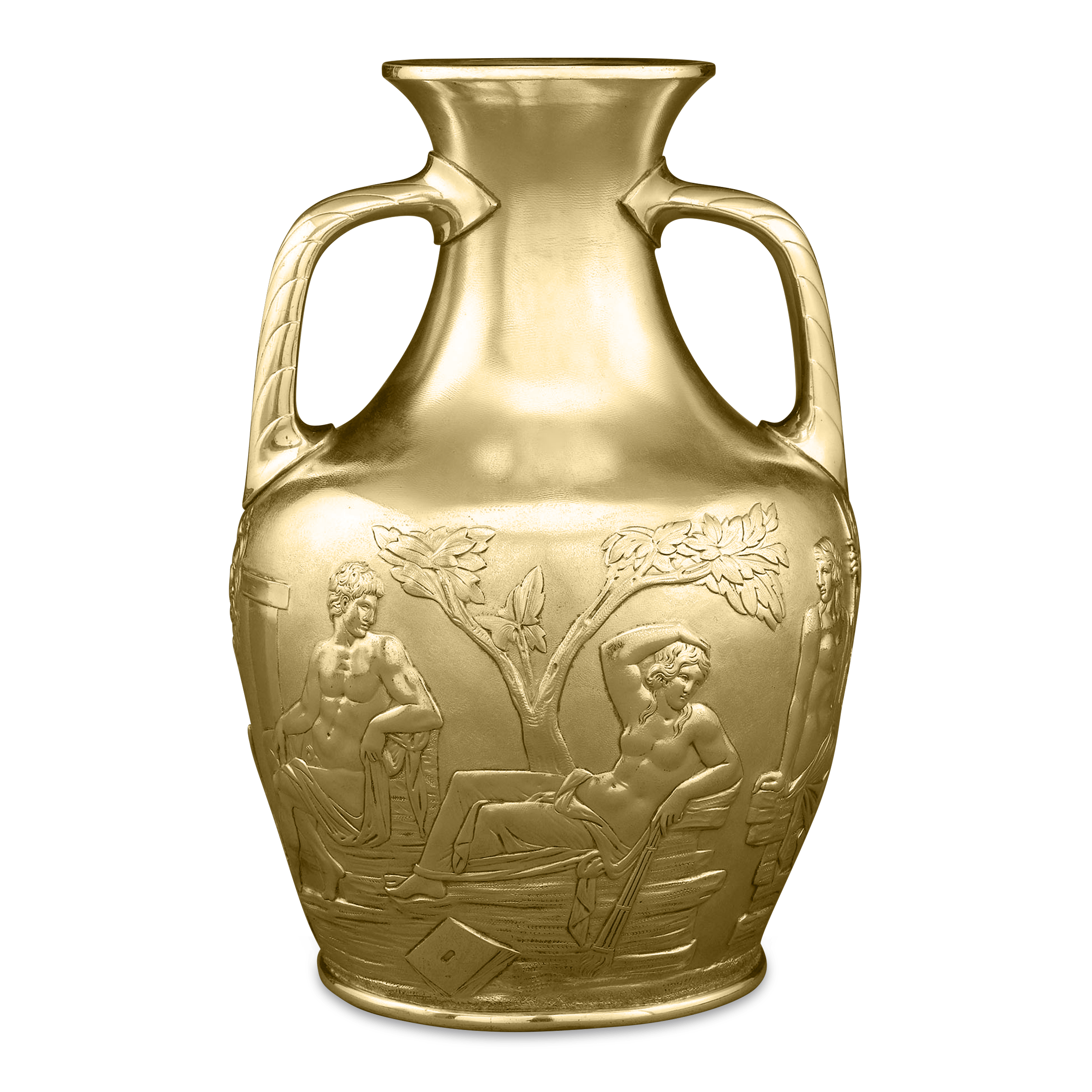 Silver Gilt Portland Vase by Elkington & Co.